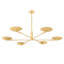 Johnson Chandelier in Aged Brass