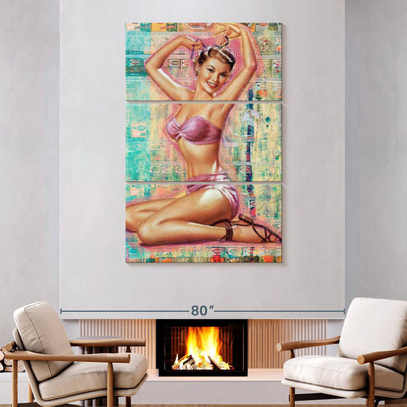 Navette de pin-up I, H 74 po x l 48 po