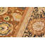 Tapis noir / orange en laine noué à la main à motif oriental 9 pi 4 po x 11 pi 7 po Roby