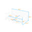 Lit de jour simple avec structure en forme de X et tiroirs de rangement-1879228366