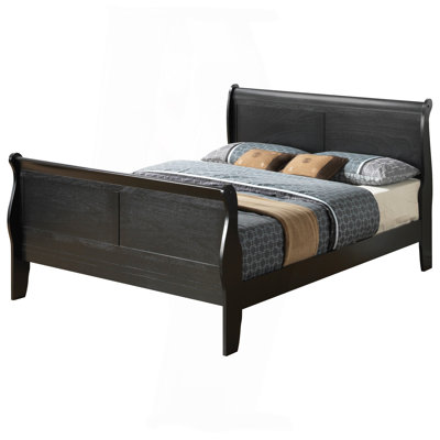 Elegant Traditional Full Bed In Sleek Black