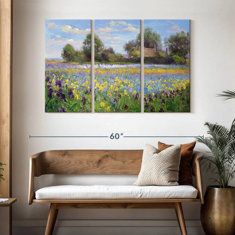 Alvord Farmstead et Iris Field, H 32 po x l 50 po