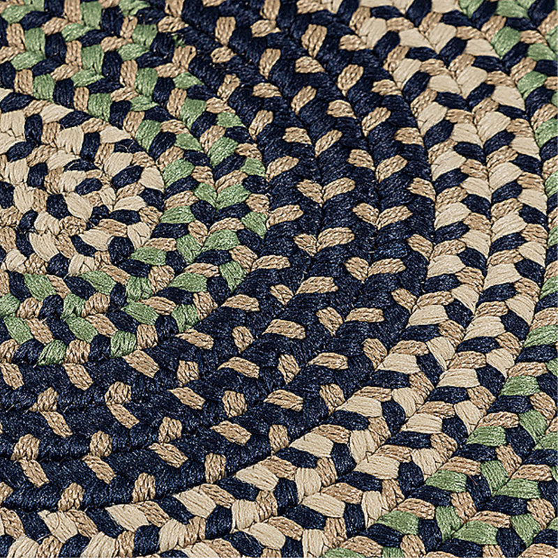 Tallassee Bluestone Indoor/Outdoor Area Rug, Oval 5' x 7'