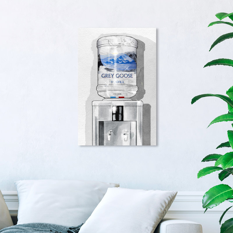 «Drinks and Spirits French Vodka for Days Liquor», impression sur toile, Toile tendue, H 36 po x l 24 po
