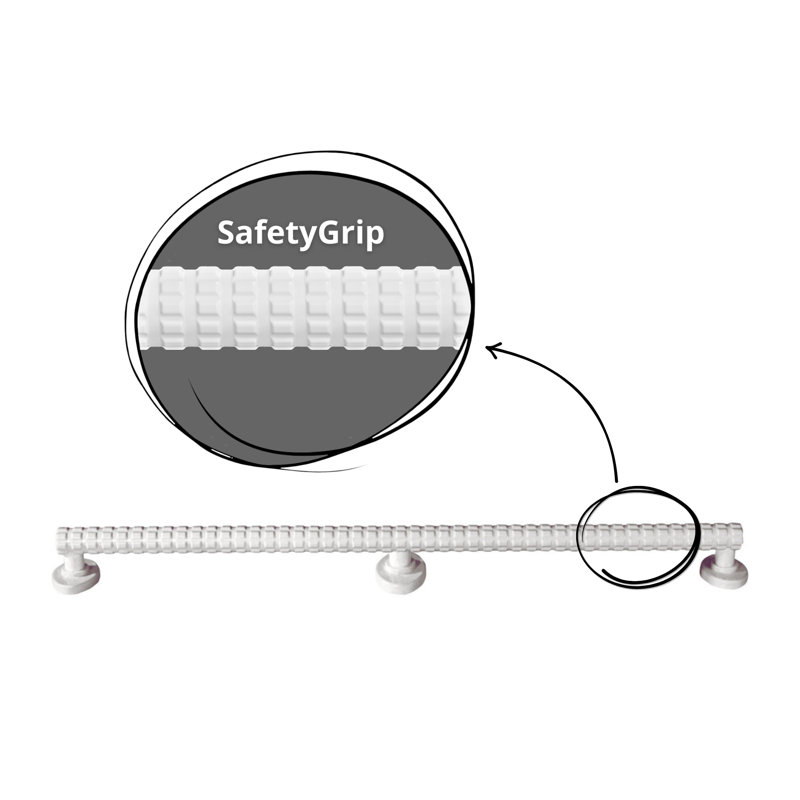 SafetyGrip 36in. Straight Grab Bar - White