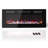 50" Thin Electric Fireplace Heater - Recessed & Wall Mounted, 15 Flame Colors, 6 Brightness & 6 Flame Speed Settings, Adjustable Thermostat 50–82°F, 12H Timer, 750W/1500W, Touch Screen & Remote Control-846737816