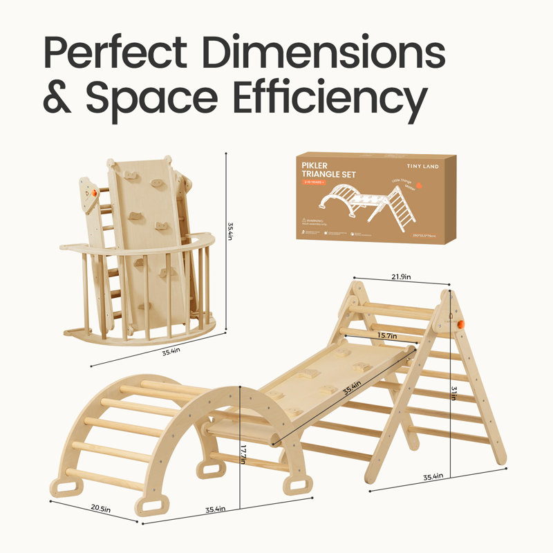Tiny Land® 7-in-1 Montessori Climbing Set