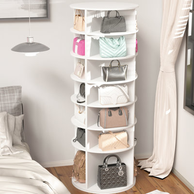 Armoire à chaussures rotative 360, 7, range-chaussures, support rotatif blanc 7, garde la zone propre et élégante