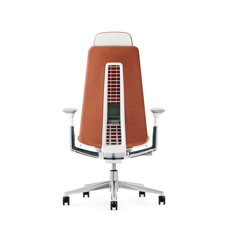 Haworth Fern Digital Knit Executive Chair, Ember, Yes