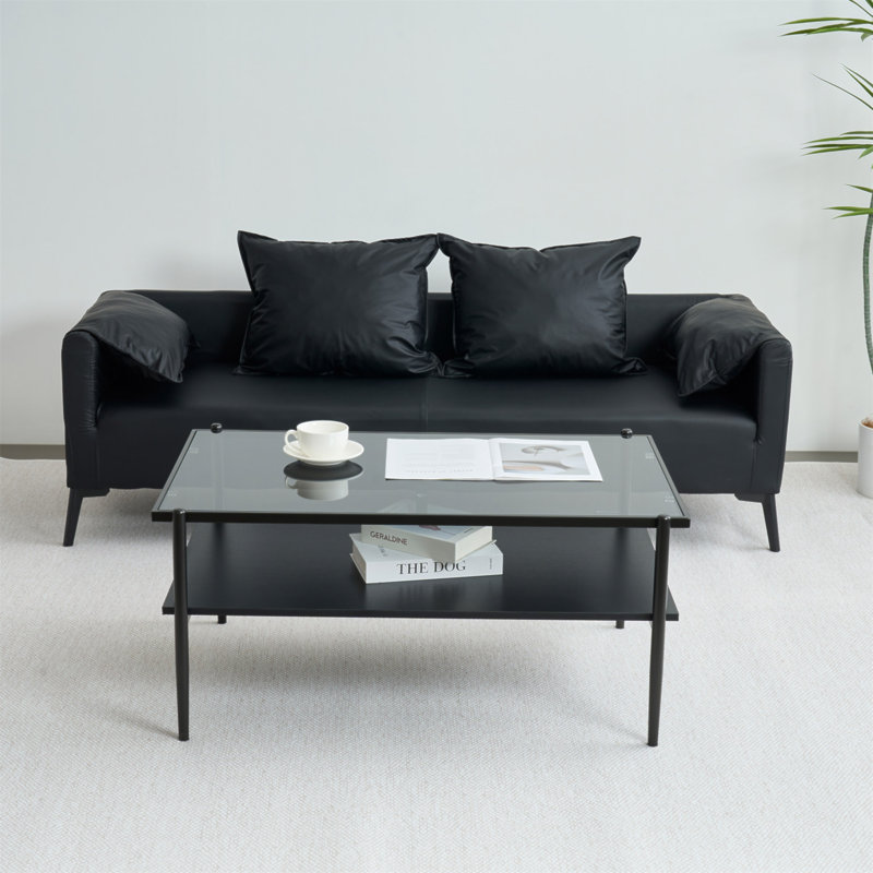 Table basse simple Manzie, Noir