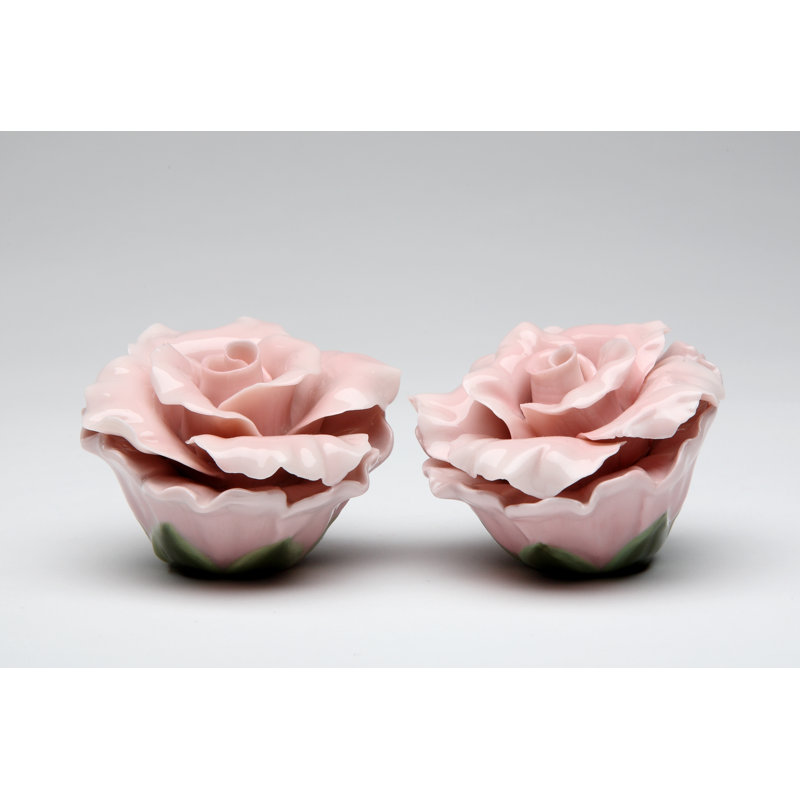 Cosmos Gifts Rose Salt and Pepper Set