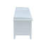 Banc en rotin et blanc avec rangement Flavius