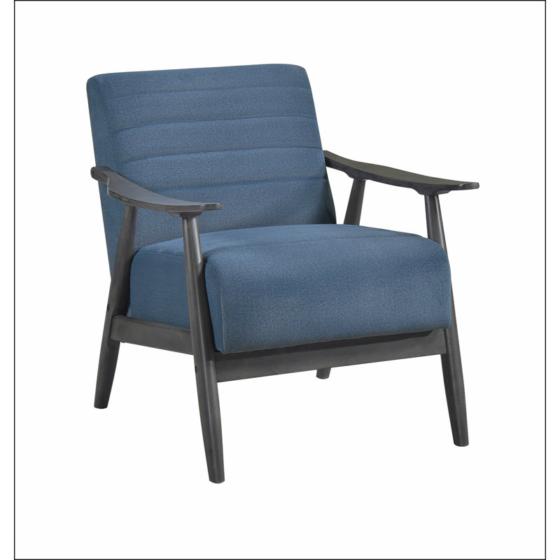 Fauteuil bleu à 4 pieds Tadcaster, Bleu
