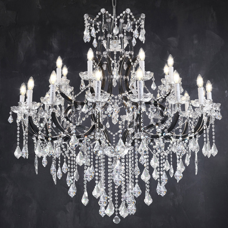 24-Light 49" Classic Crystal Chandelier