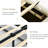 Boucle Upholstered Bed Frame  Soft Rounded Corners Headboard Low Profile Bed Frame No Box Spring Needed-1168086113-1168086045