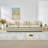 110" Chenille SOFA, Modular Combination SOFA, Deep Seated SOFA With Cushion-1839145231