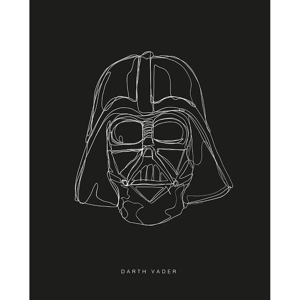 Poster Star Wars Lines Dark Side Vader