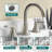 Topcraft Dual-Handle Three-Hole Bathroom Sink Faucet With Pop-Up Drain-123810627