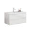 Ensemble de meuble-lavabo avec lavabo, 2 grands tiroirs, système de fermeture en douceur