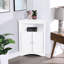 Blanc, armoire de rangement de salle de bain, portes et tablettes, profondeur de 24 po, 26,4 lb, intérieur réglable, coin de plancher facile à entretenir, profondeur de 24 po, conception-651686470-651686468