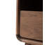 Table de chevet compacte en bois massif avec tiroir et tablette ouverte 20,5 po H MCM - ensemble de 2-1991335332-1994831467