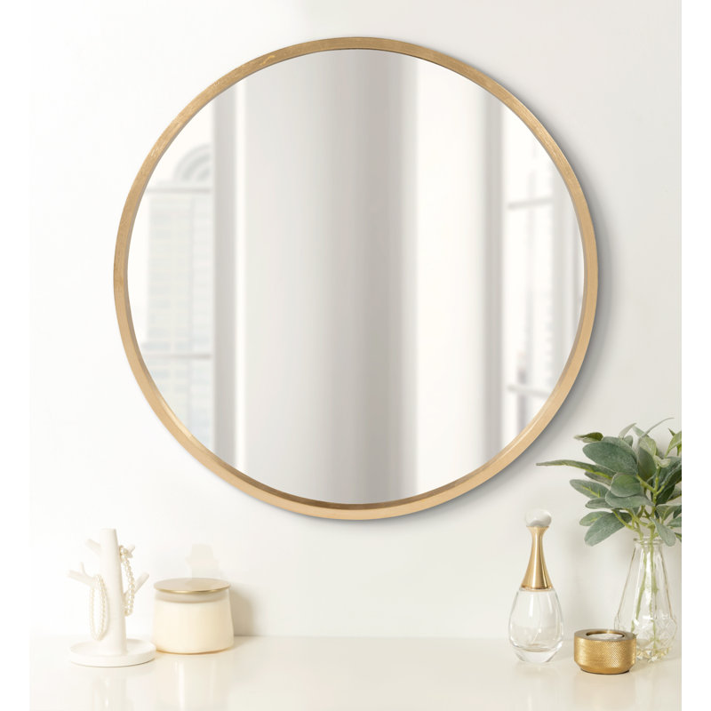Arranjeet Flat Mirror, 21.6" x 21.6", Gold