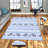 Stylish Woven Carpet,100% Polyester, 0.3 in Pile Height | Antibacterial, Non-Slip PVC Felt Dot Underside, Machine Washable | 3D Digital Printing, Durable & Easy to Maintain - Perfect for Any Room