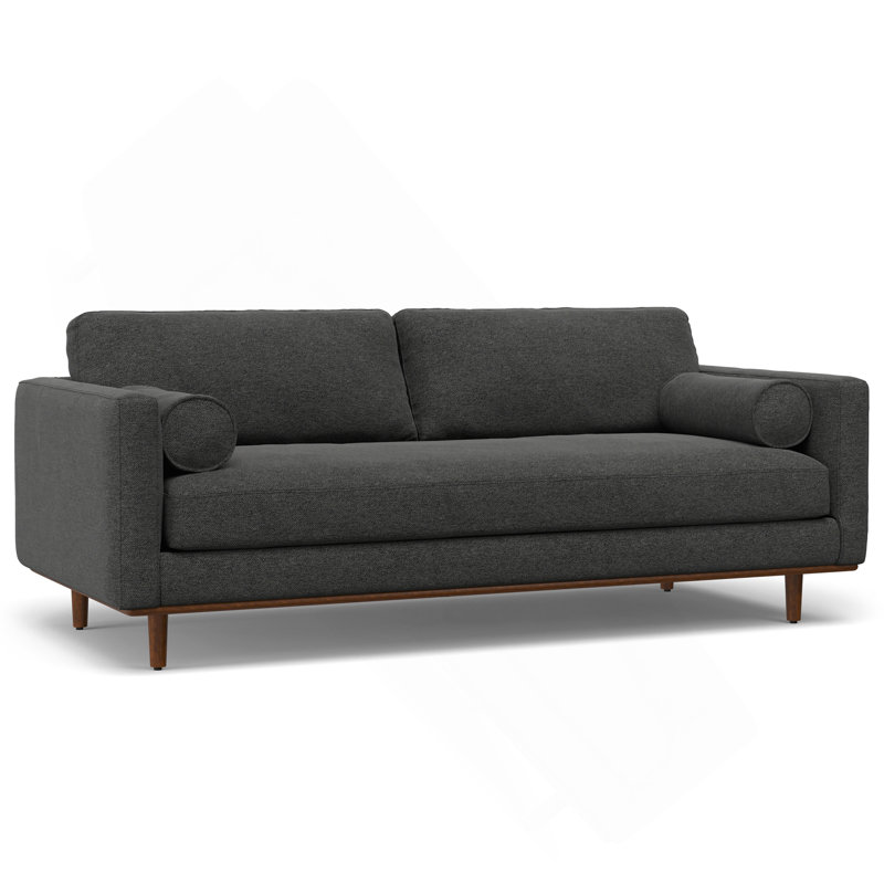 89" Sofa - Charcoal Grey, Dark Gray