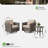 Allcot 3 Piece Outdoor Swivel Chair, Rocking Patio Set With Cushions-85782026