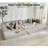 [NEW ARRIVED] [VIDEO PROVIDED] Oversize Cloud Couch, L-Shape Sofa, Convertible Floor Sleeper Sofa Bed, No Assembly ,Eight pillows,3-in-1,Magazine bag,(Right Facing Sofa),Corduroy,Light Gray-512791392-512791395