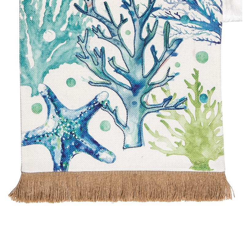 Velia Zaid Life Embroidered Table Runner