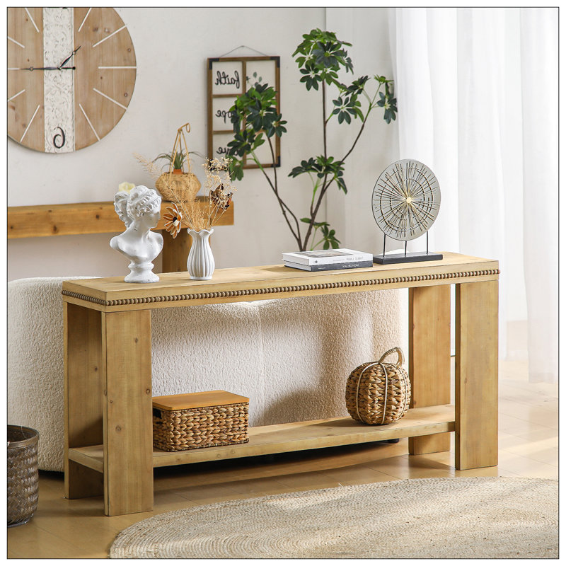 Console 63 "avec tablette de rangement Boho