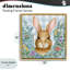 Lapin laurier sur cadre flottant Vichy, design par Paul Brent-1262823293-1262823291
