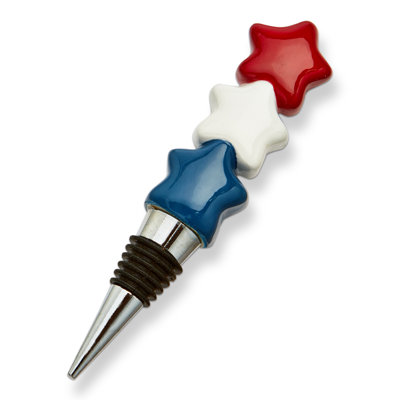 Star Bottle Stopper Red Earthenware Everyday
