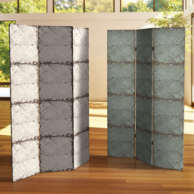Vintage Tile Canvas Room Divider