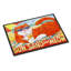 Tapis d'entrée antidérapant orange Tabby at the Beach-14951149