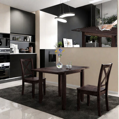 Space-saving Modern Wood Dining Table Sets For Small Kitchens