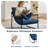Modern Corduroy Upholstered Accent Chair With Metal Frame-1560718155