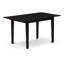 5 Piece Kitchen Table Set for 4 Includes a Rectangle Dining Table with Butterfly Leaf and 4 Dining Room Chairs, Black-1753042033-1753042032-1753042035