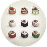 Sushi Go Pebble 16" Vinyl Placemat