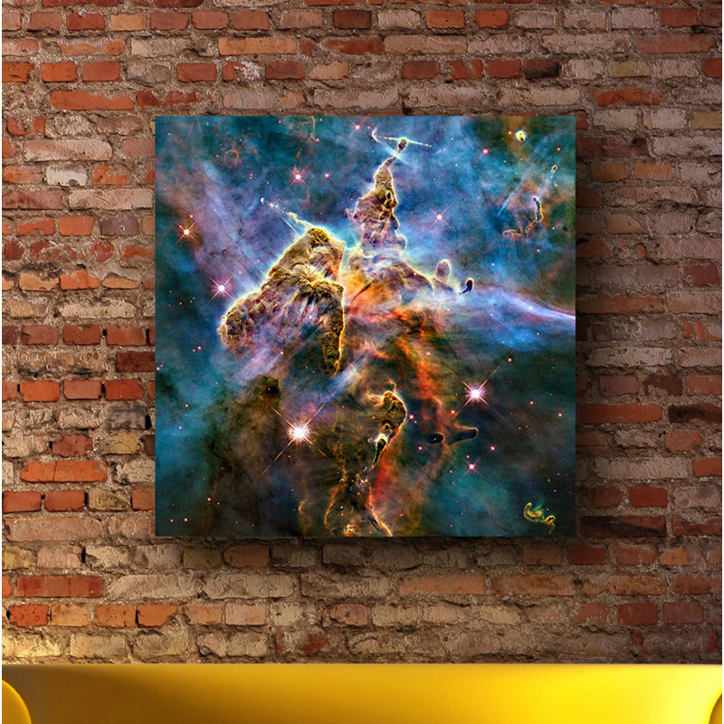 «Mystic Mountain», art mural sur toile télescope Hubble, H 12 po x l 12 po x P 0,75 po