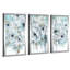 «Teal Harmony II» par Carol Robinson - peinture encadrée 3 pièces-1603741418