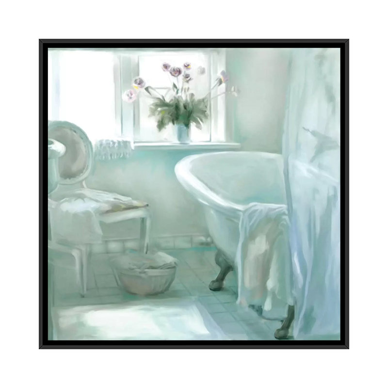 «Ambiance», reproduction sur toile, H 18 po x l 18 po x P 1,5 po, Toile avec cadre noir