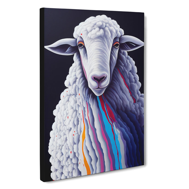 Colours Of The Sheep - Wrapped Canvas