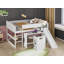 Lit mezzanine double bas pour enfants Caulkins-30985816