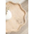 Round Wavy Wooden Side Table