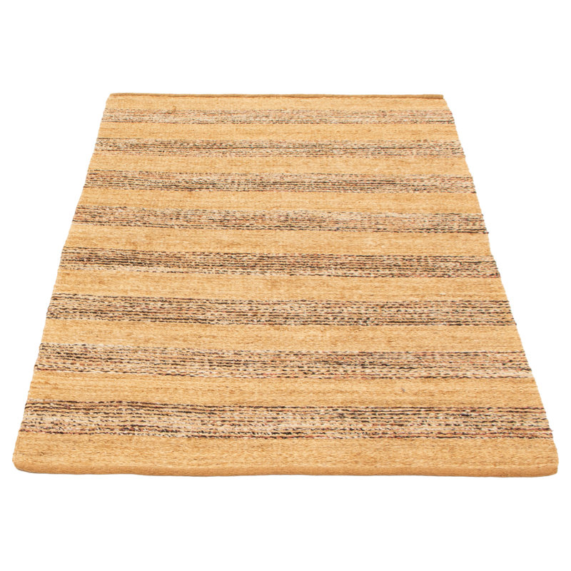 Tapis brun clair tissé à plat à la main Burson