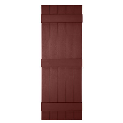 Custom 5 Board Closed BNB Shutters