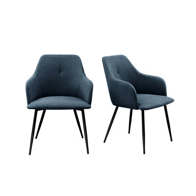 Contemporary Upholstered Fabric Dining Chairs Easy To Maintain And Assemble -  Corrigan StudioÂ®, 3B9DBC09EDB643348F5B9C7FDC1DB6B4