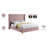 Dymonique Velvet Bed-63427347-63427348
